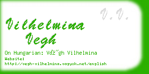 vilhelmina vegh business card